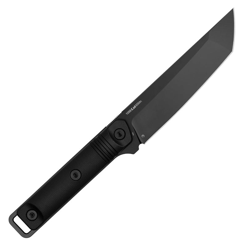 Kershaw Atreides Fixed Blade Knife, 65Mn Black Tanto Blade, Outdoor Work Knife with Sheath, Full Tang Handle - Image 2